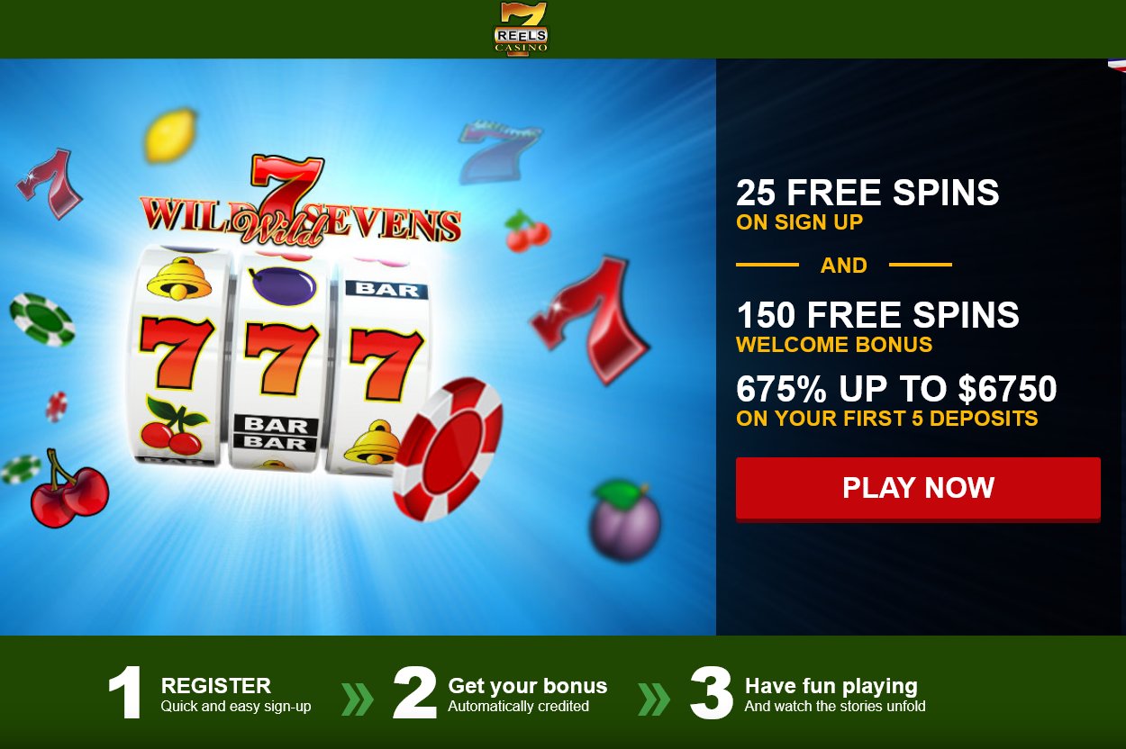 25 FREE SPINS ON SIGN UP AND 150 FREE SPINS WELCOME BONUS  675% UP TO $6750 ON YOUR FIRST 5 DEPOSITS