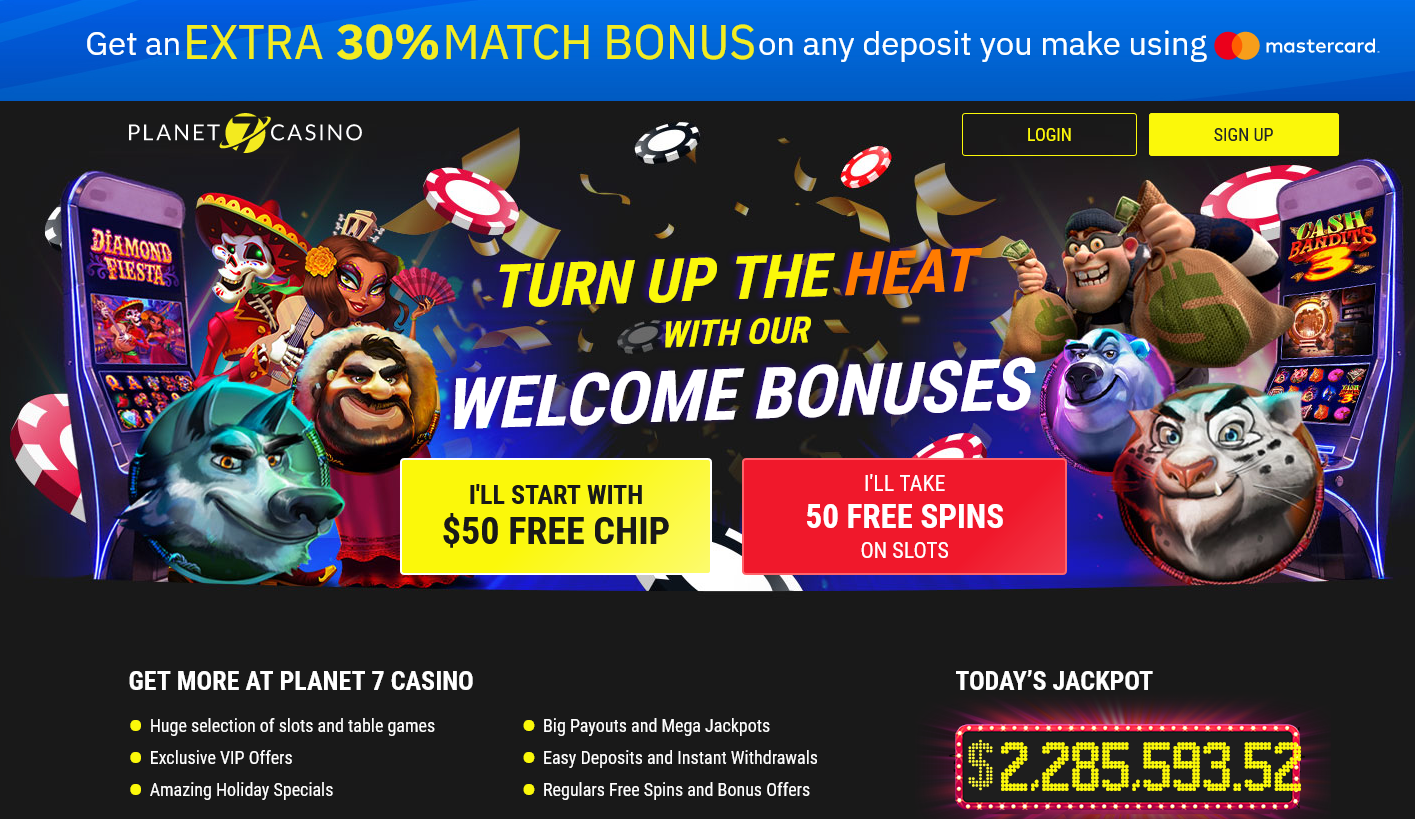 $50 Free Chip | 50 Free Spins